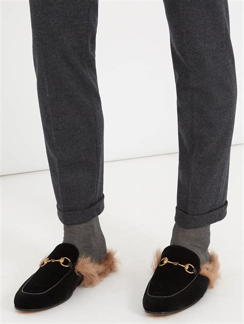 buy gucci princetown|gucci loafers with fur.